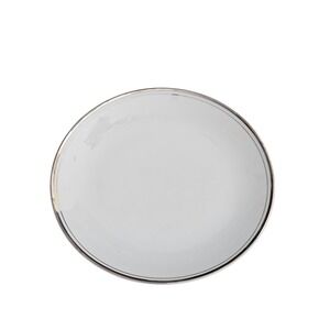 Crown Empire Countess Fine China Bread and Butter Plate White Silver Trim Japan